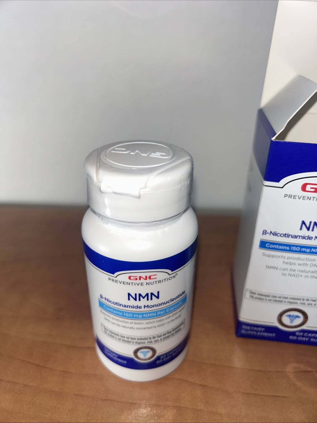 NMN B-Nicotinamode Mononucleotide GNC NMN SUPPLIMENT 150mg Capsules