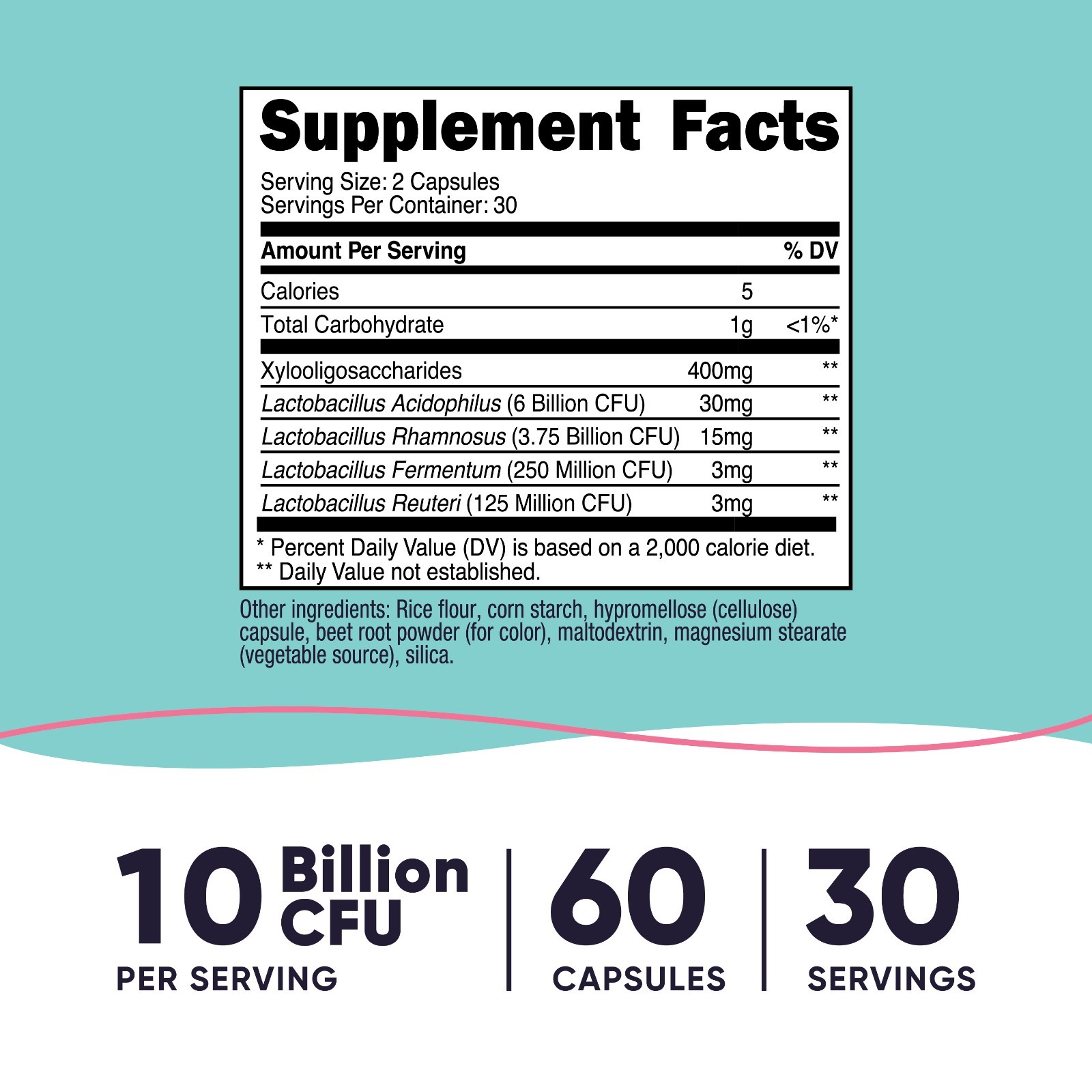Nutricost Vaginal Probiotic for Women (10 Billion CFU) 60 Capsules – 30 Servings