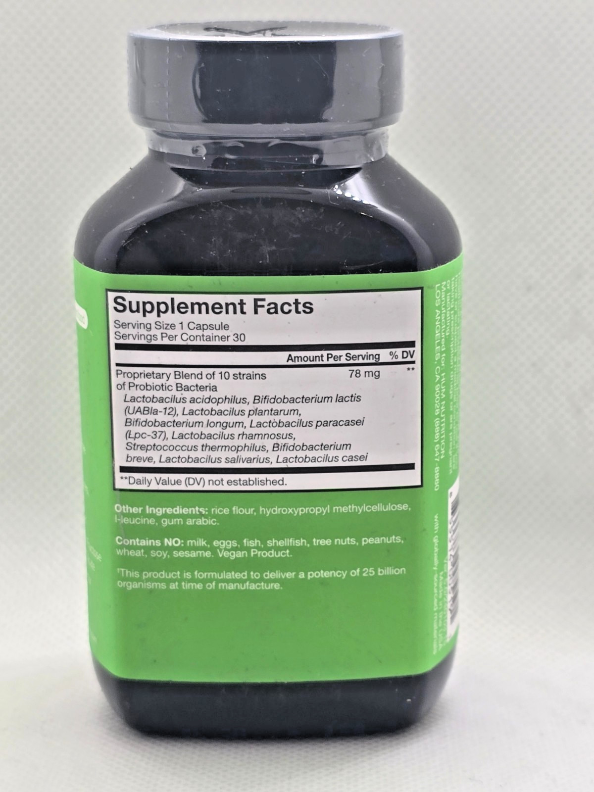 HUM Gut Instinct (30-Day Supply) – Daily Probiotics for Digestive Health exp2027
