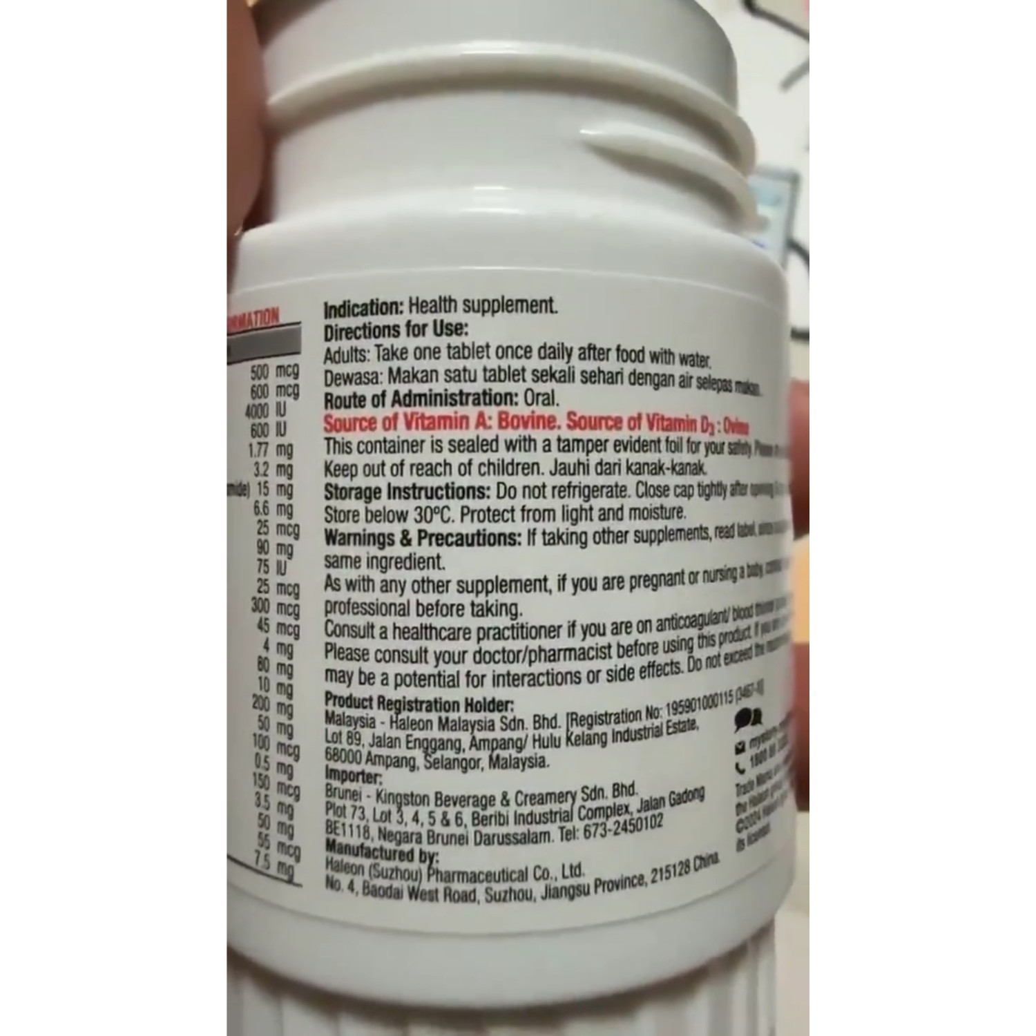 1 Box CENTRUM Silver Multivitamin-Multimineral Plus Lutein & Lycopene 30 Tablets