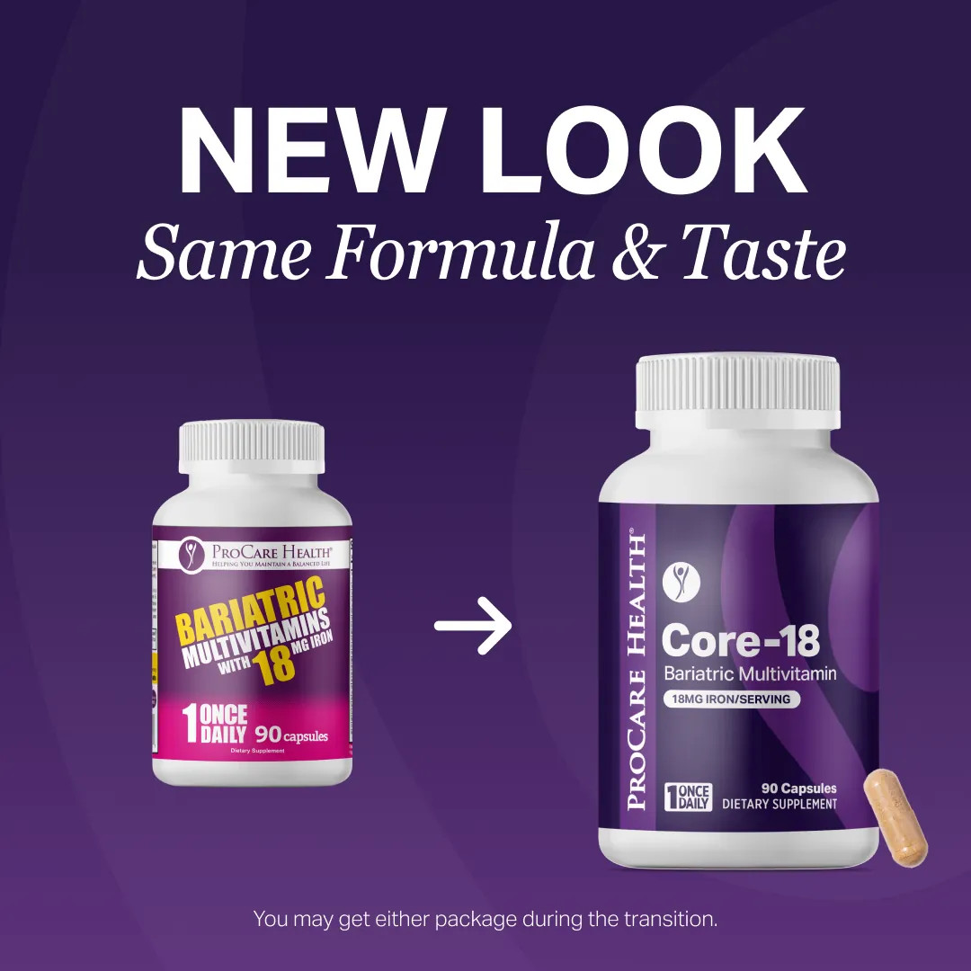 ProCare Health “1 per Day!” Bariatric Multivitamin Capsule with 18mg Iron