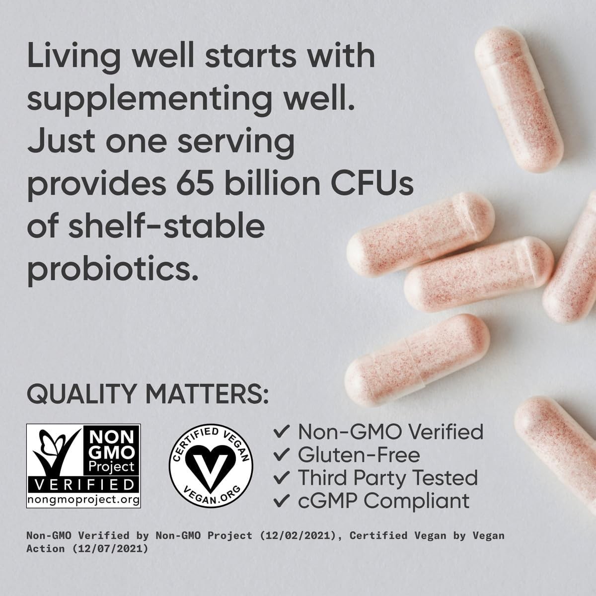 Women’s Probiotics w/ Prebiotics 65 Billion CFU Vegan Gut Health Digestive 30ct
