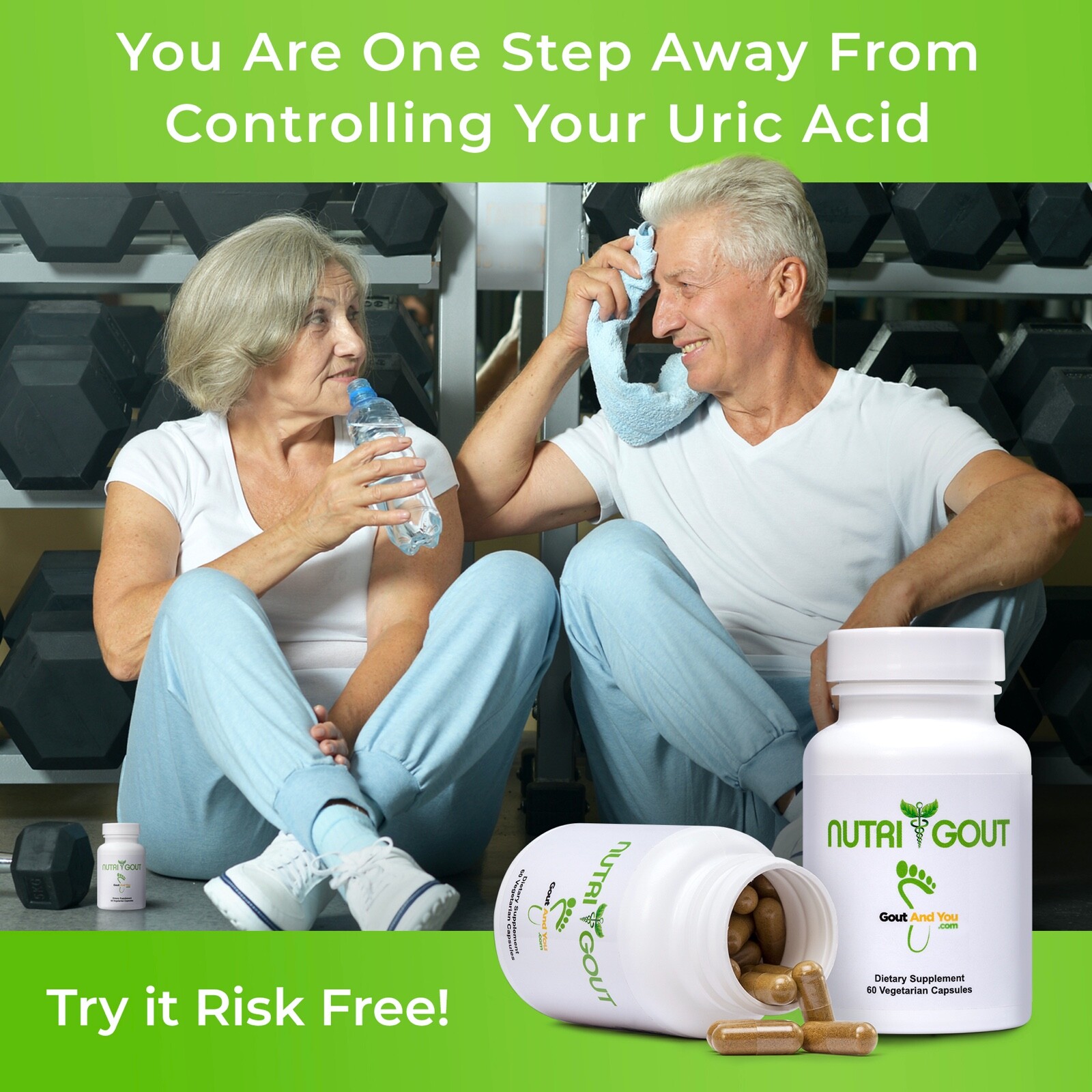 4 Bottles NutriGout Uric Acid Lowering and Gout Supplement from GoutandYou.com