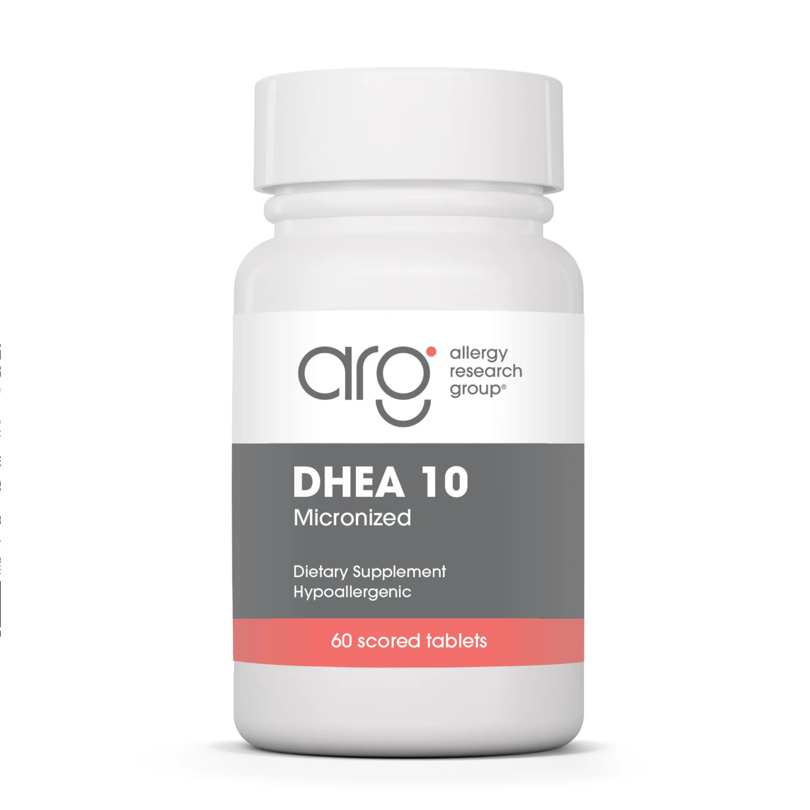 Allergy Research Group DHEA 10mg Micronized 60 Tablets EXP 02/2027