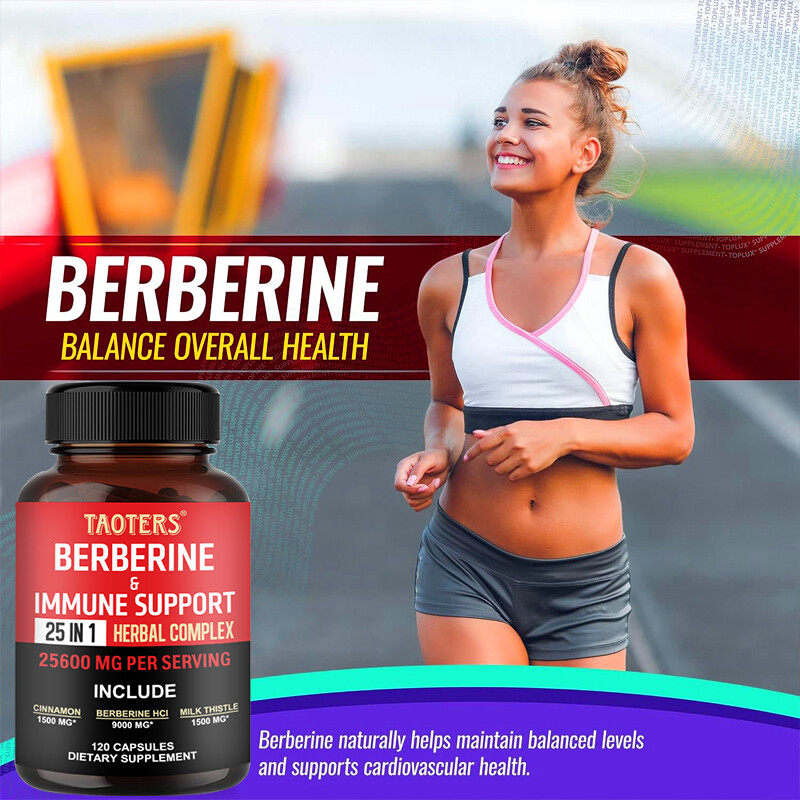 Berberine with Ceylon Cinnamon 25600mg 60/120 Caps Heart Health & Immune