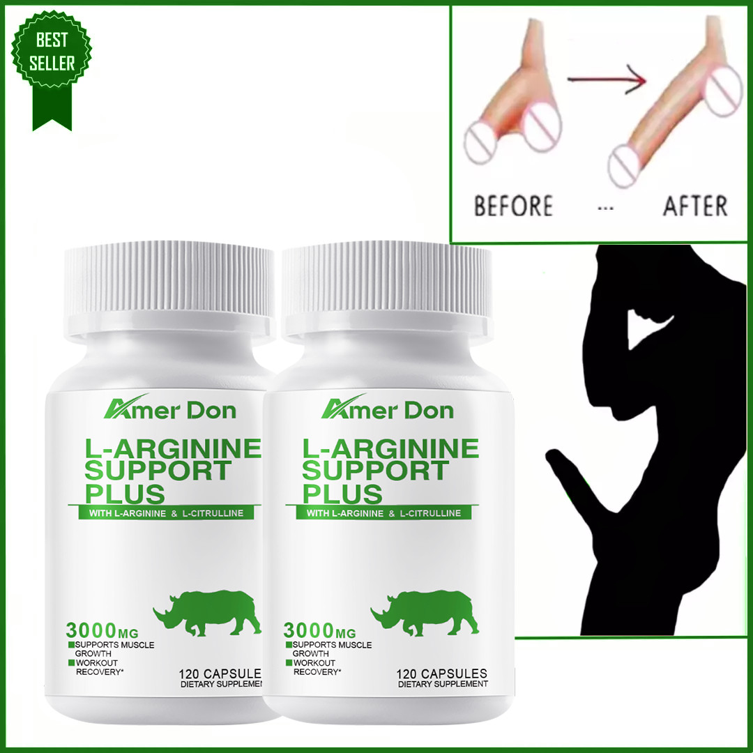 L-Arginine 3000mg Nitric Oxide Male Vitality Support Stamina Libido Boost 240 ct