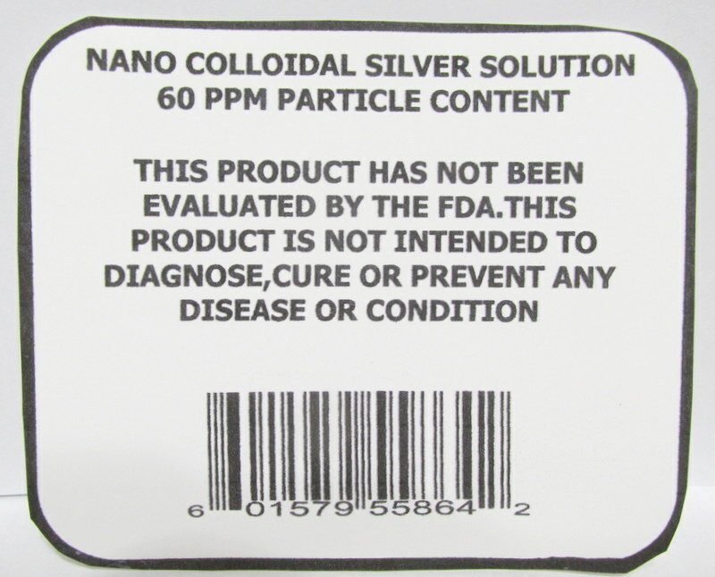 COLLOIDAL SILVER SOLUTION 60PPM (3 16 OZ BOTTLES & 3 SPRAY ADAPTERS)