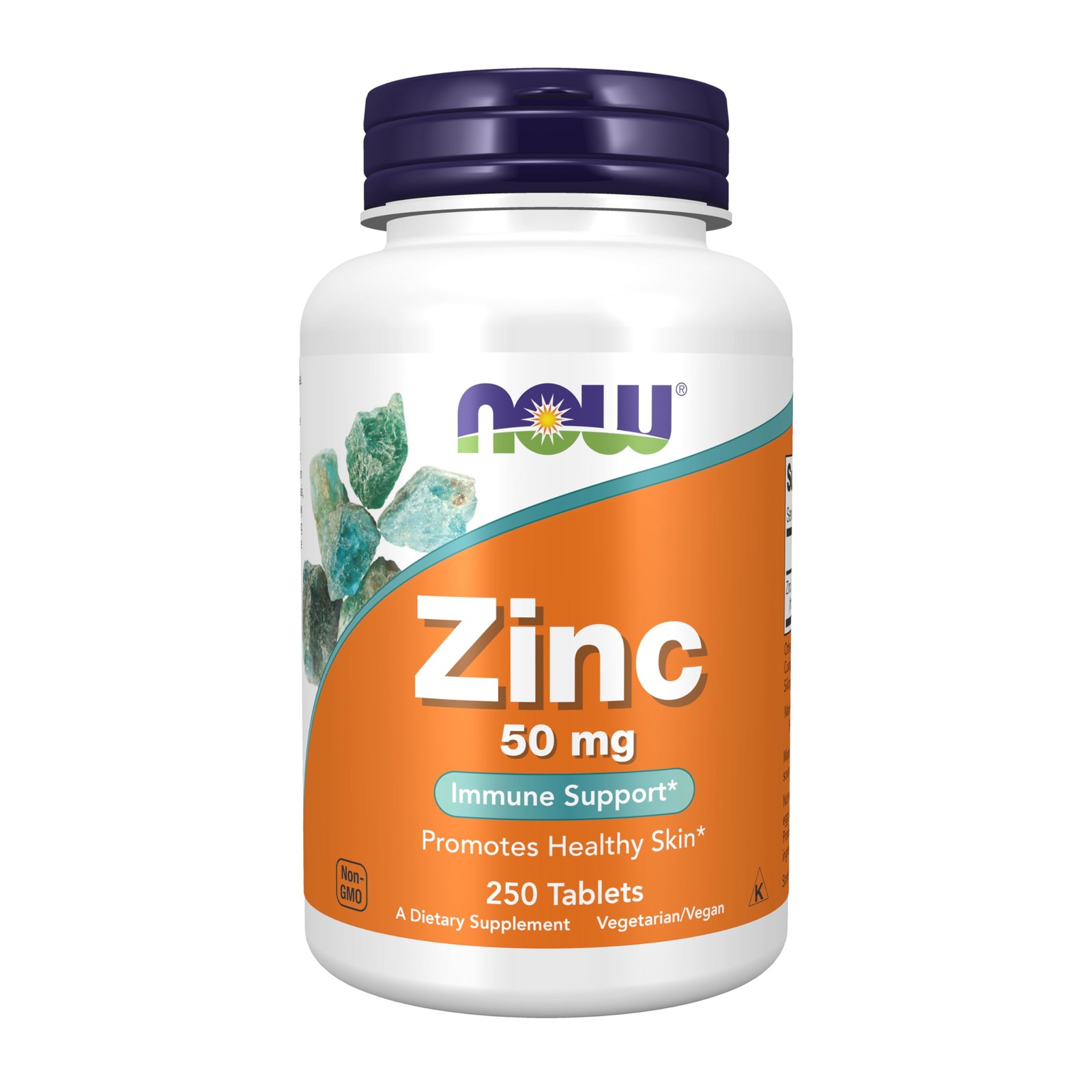 NOW Foods Supplements, Zinc (Zinc Gluconate) 250 Count (Pack of 1), Off White