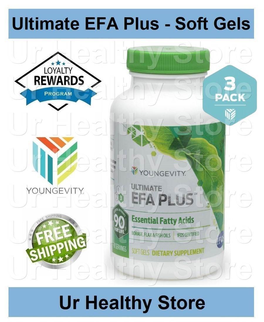 Ultimate EFA Plus 90 Soft Gels (3 PACK) Youngevity **LOYALTY REWARDS**