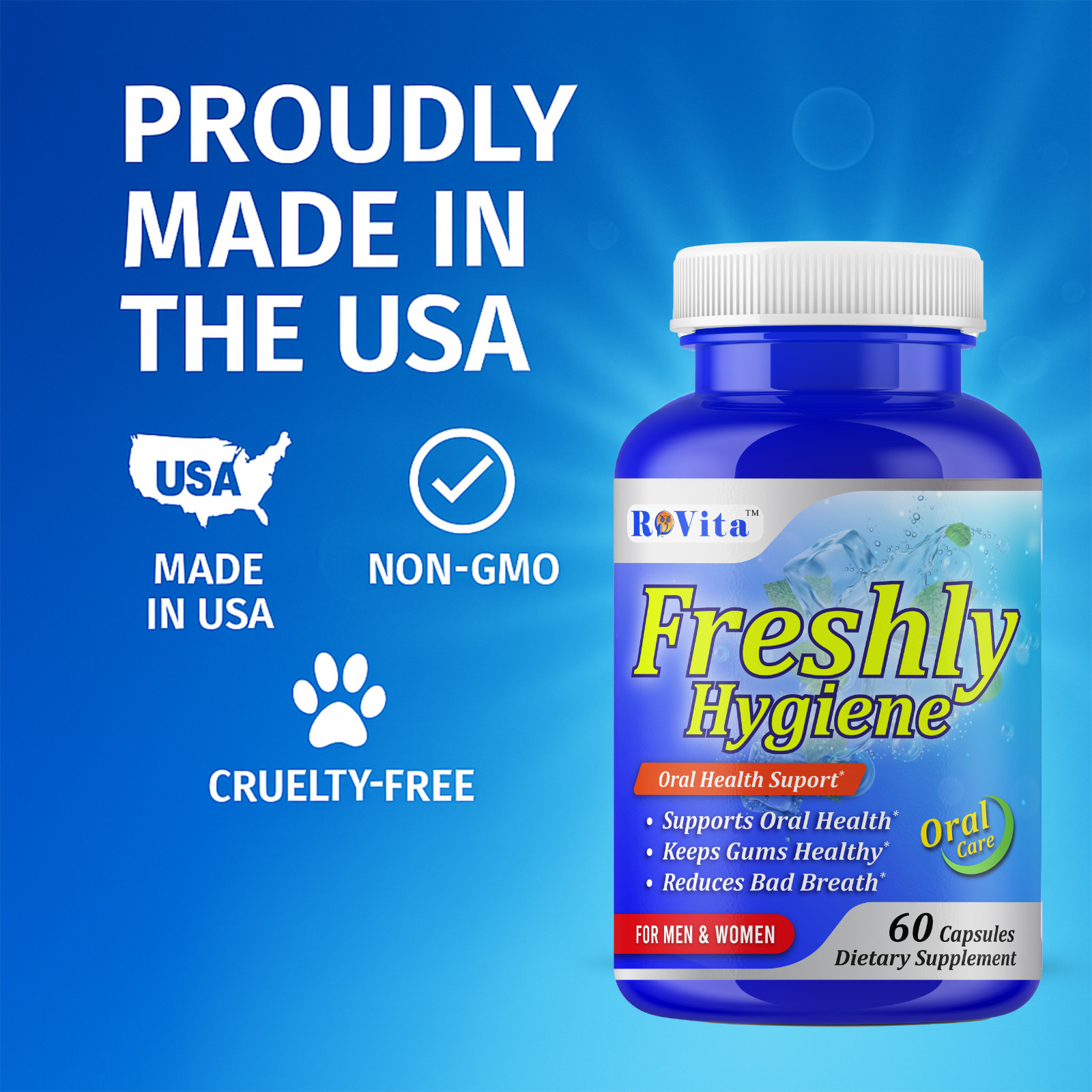 Oral Breath Freshener Dental Probiotics –Oral Health Supplement for Fresh Breath