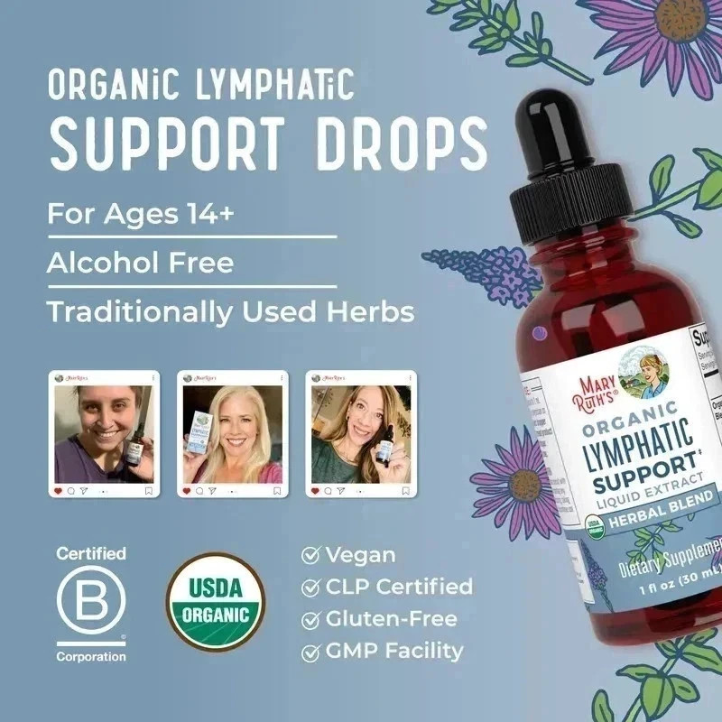 Mary Ruth’s Organic Lymphatic Support 30mL (Alcohol‑Free)