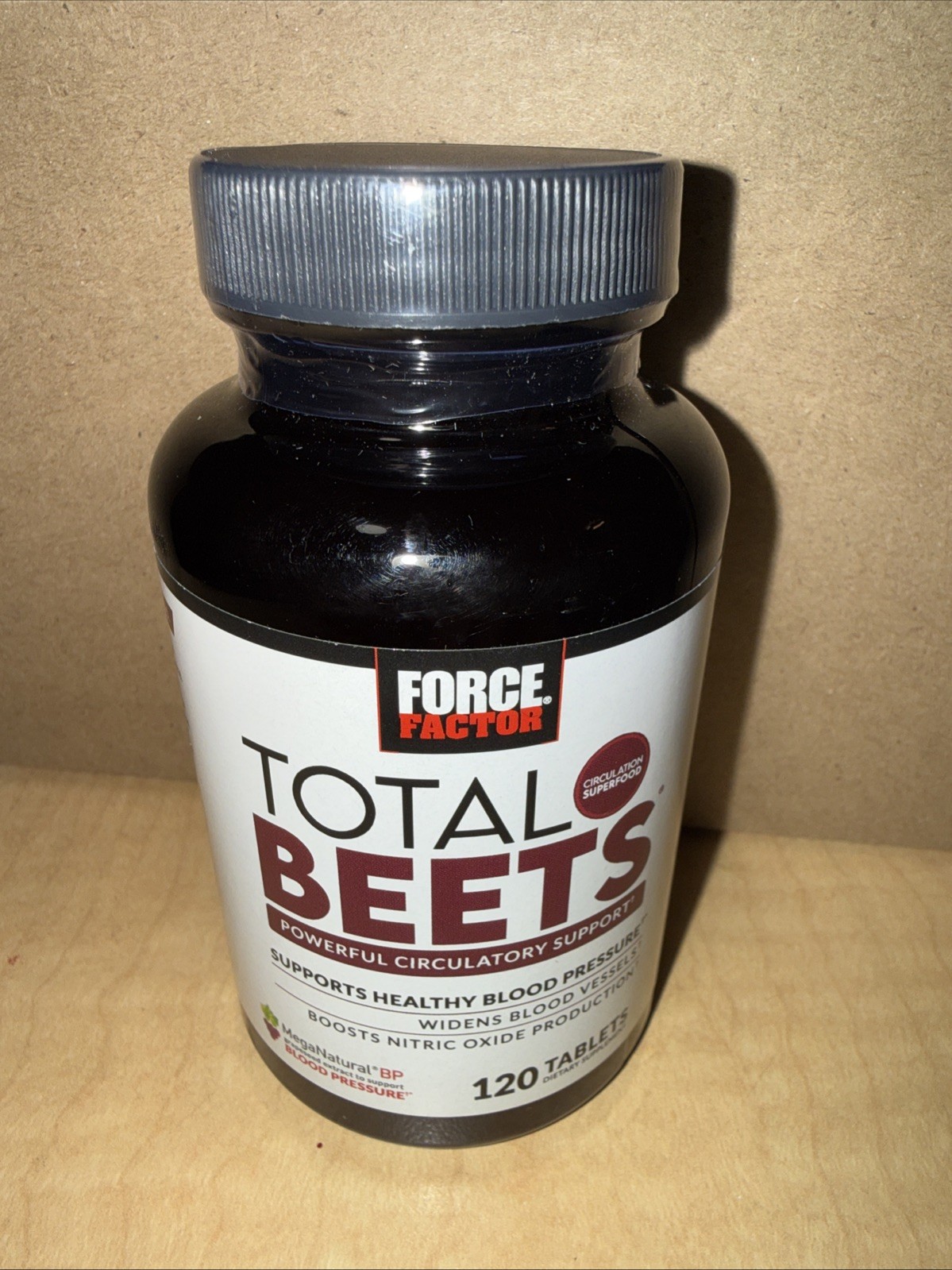 Total Beets Circulation Superfood Beet Root with Blood Pressure Support 120ct