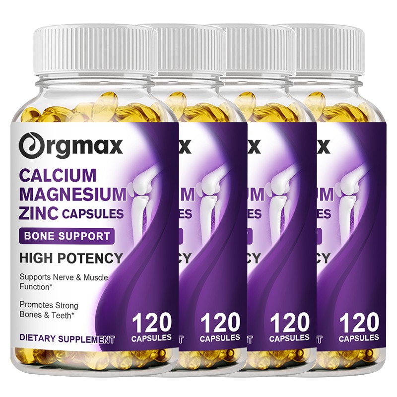 1-4 Bottles Zinc Calcium Magnesium & Vitamin D Complex Muscle Immune Support US