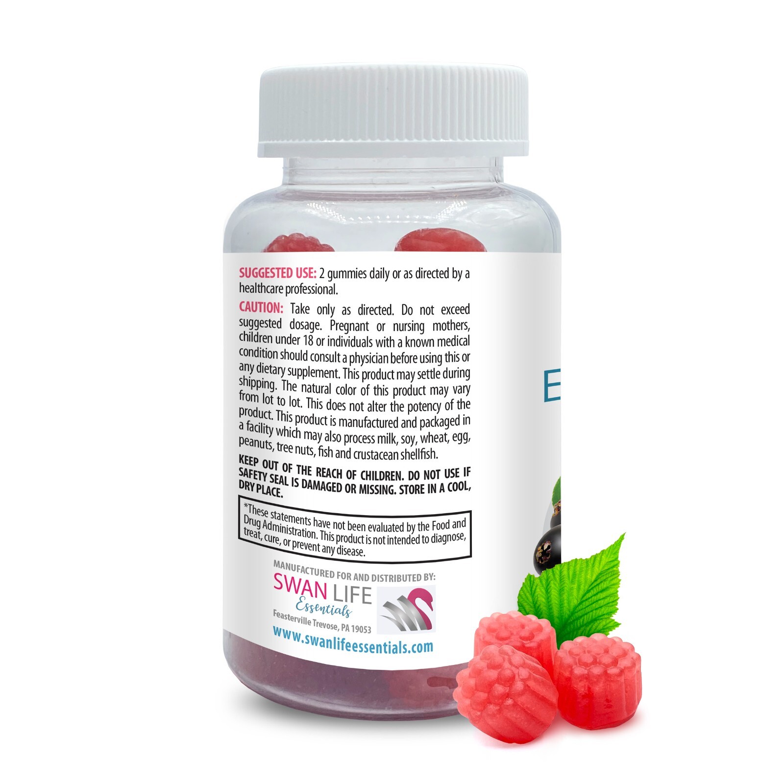 Berry bites – ELDERBERRY GUMMIES – Anytime treat 2 Bottles 120 Gummies