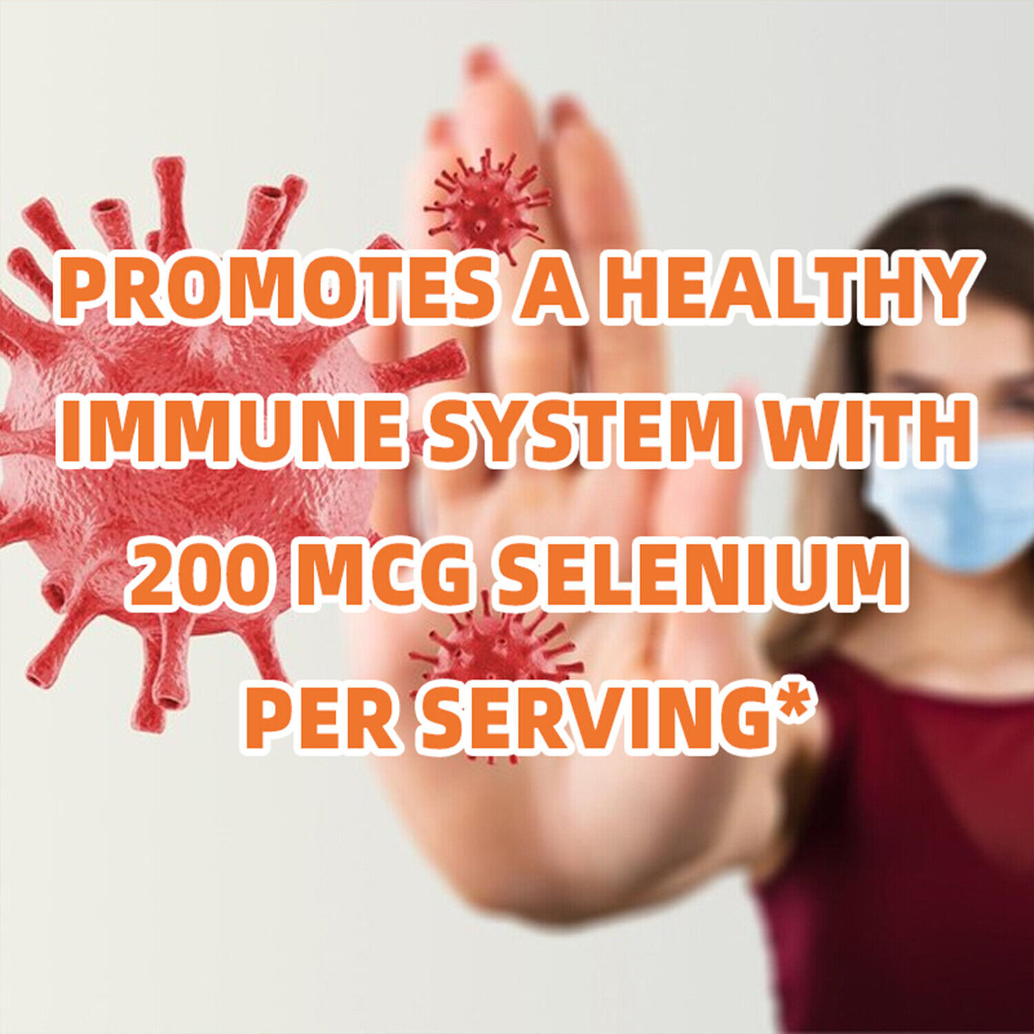 Selenium Capsules 200mcg – Immune System Support, Heart & Thyroid Gland Health