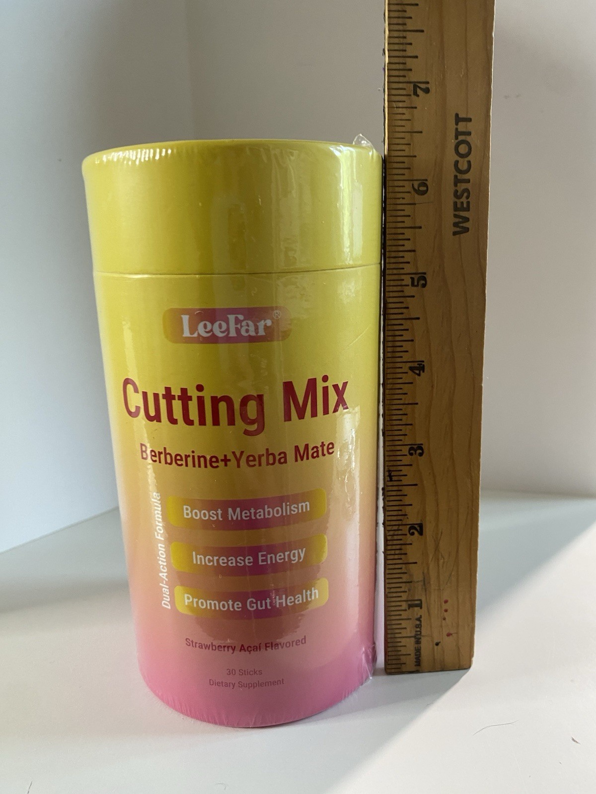 Leefar Cutting Mix – Berberine & Yerba Mate Strawberry Açaí 30 Pc Expires 3-2028