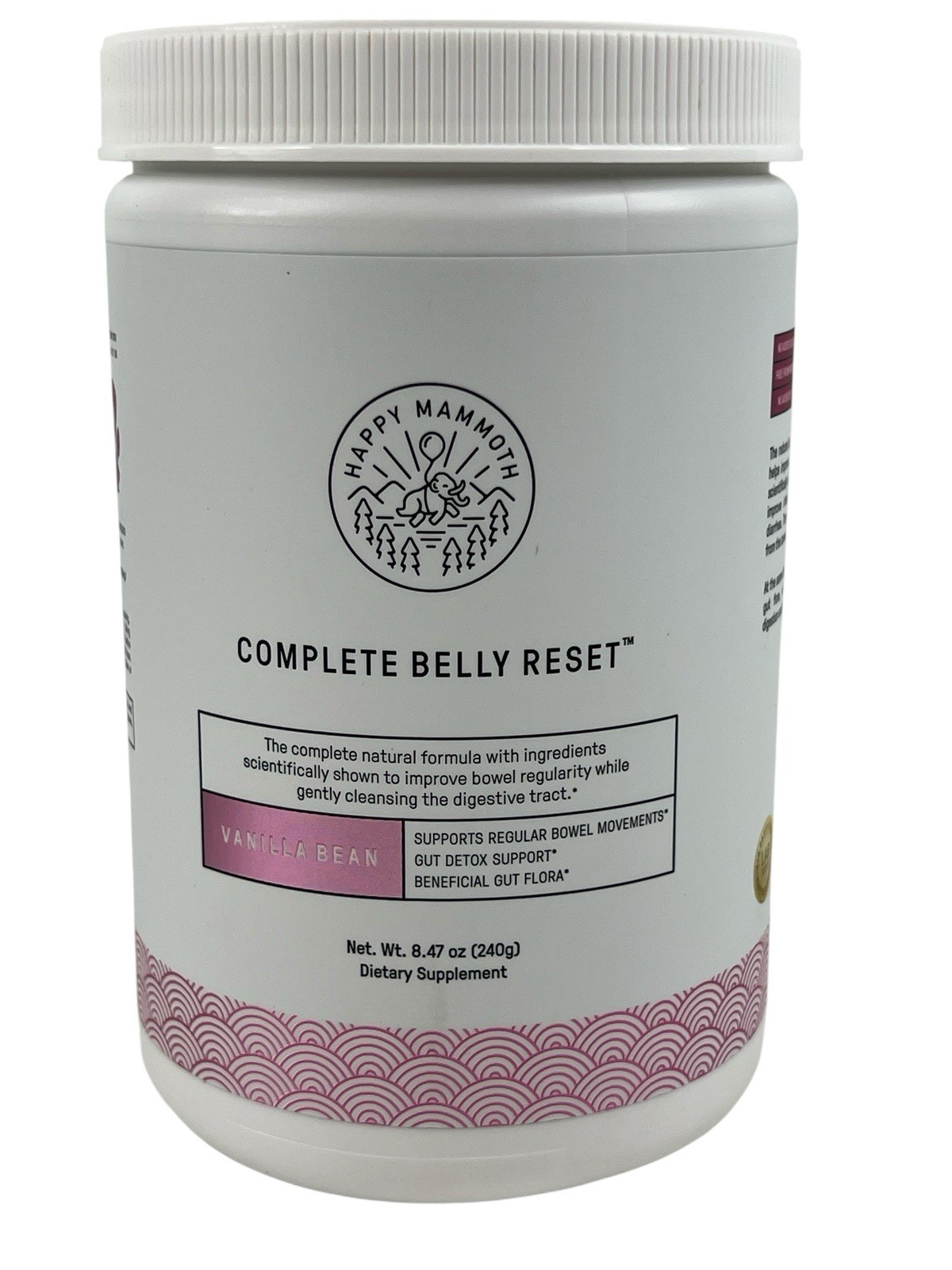 HAPPY MAMMOTH Complete Belly Reset Vanilla Bean 240 Grams Exp. 10/2026 Brand New