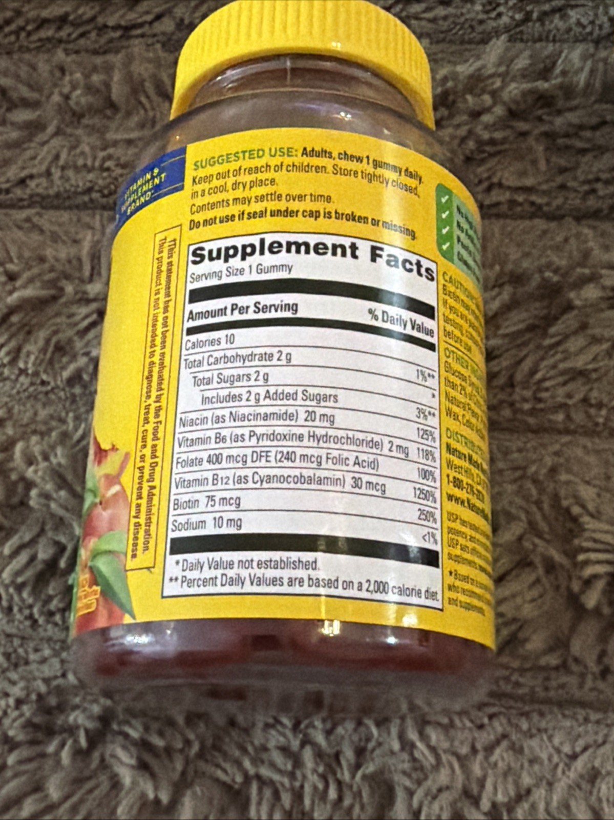 Nature Made Vitamin B Complex Gummies, 5 B Vitamins for 60 Count (Pack of 3)