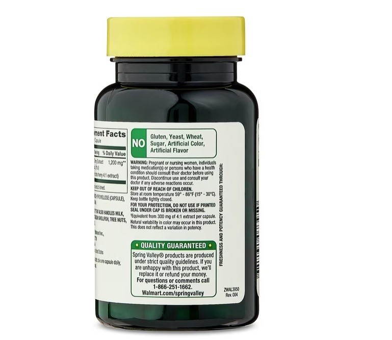 Spring Valley Tart Cherry Extract Dietary Supplement, 1200 Mg, 90 Count, 3P