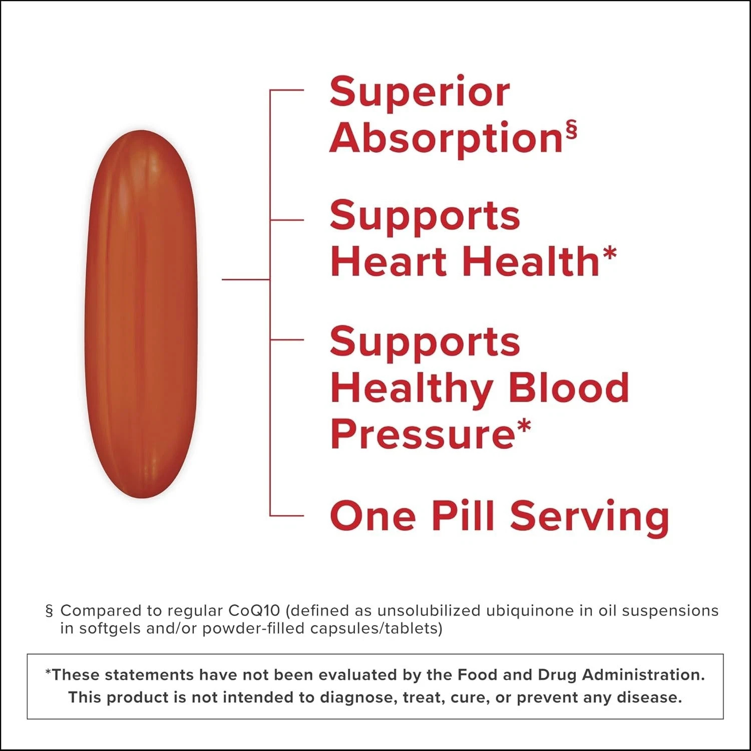 Qunol Mega Ubiquinol CoQ10 100mg Superior Absorption Heart Health 100ct