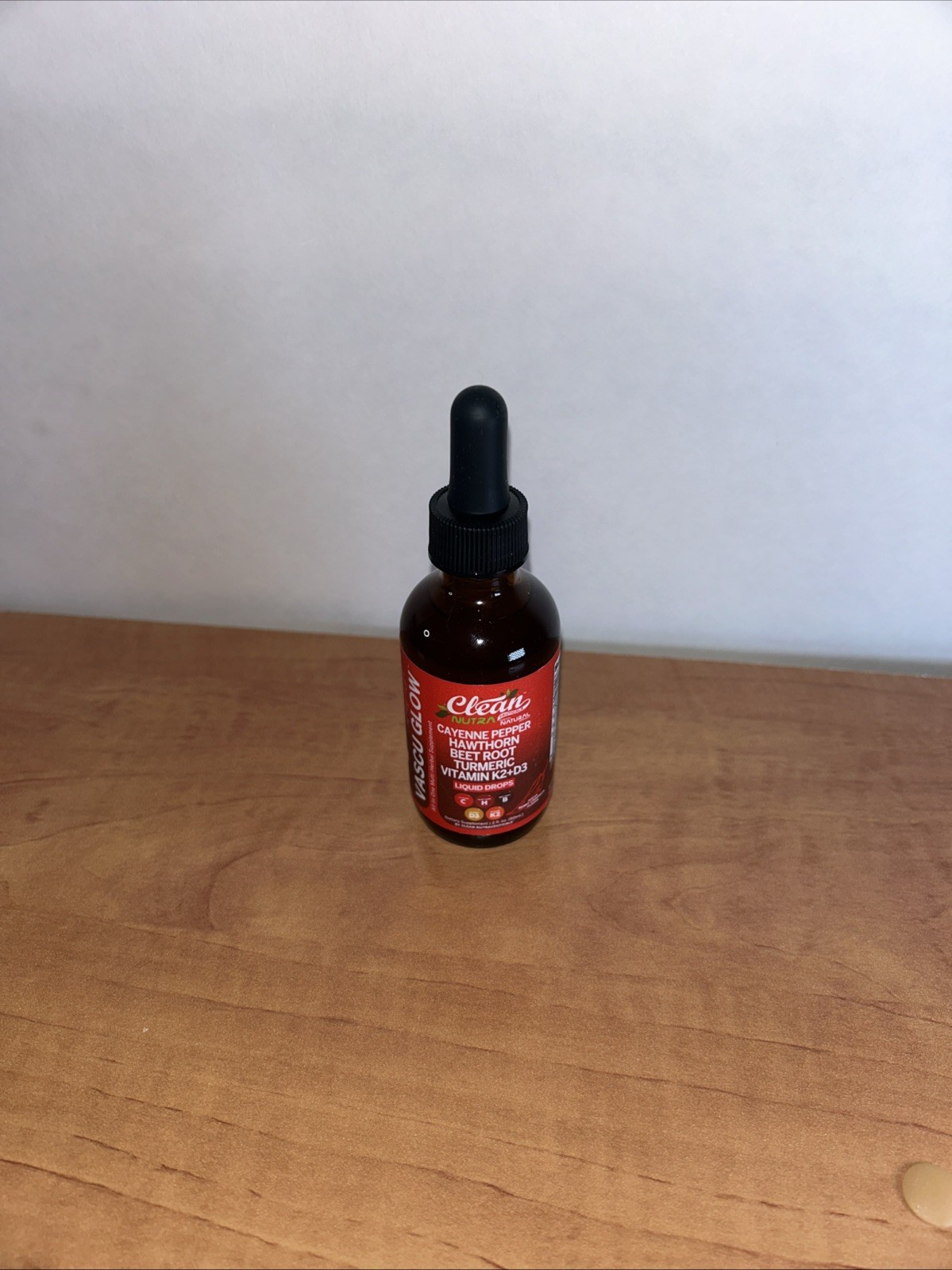 Clean Nutra Vascu Flow Cayenne Pepper Liquid Drops Hawthorn Root Vitamin