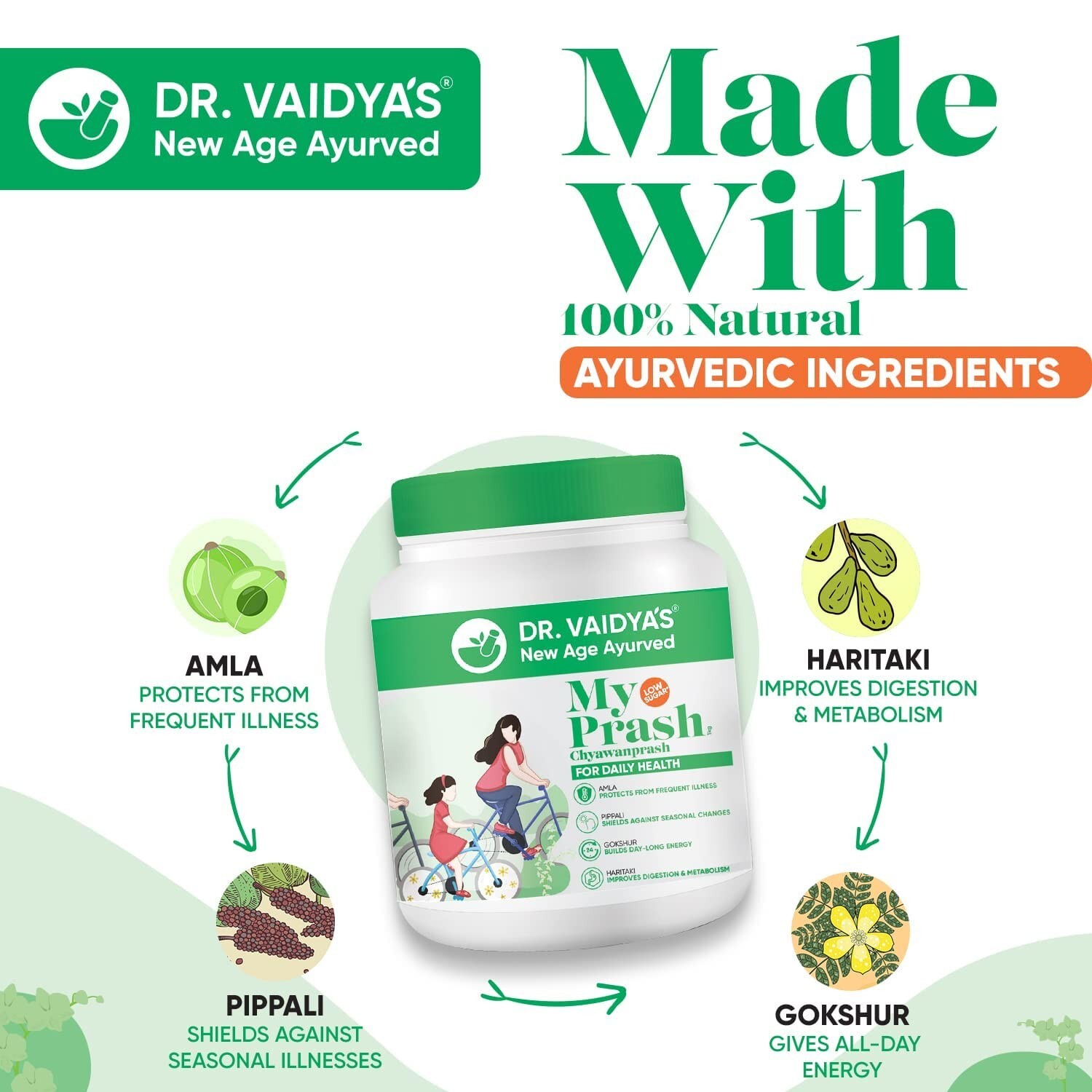 DR. VAIDYA’S My Prash Chyawanprash for Daily Health, Immunity Booster, (500 gm)
