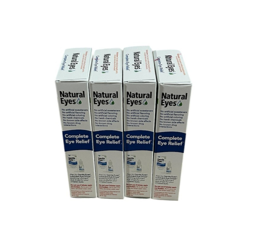 4x TRP Natural Eyes Complete Eye Dry Red Relief Supplement 4x 48 Tablets Exp4/27