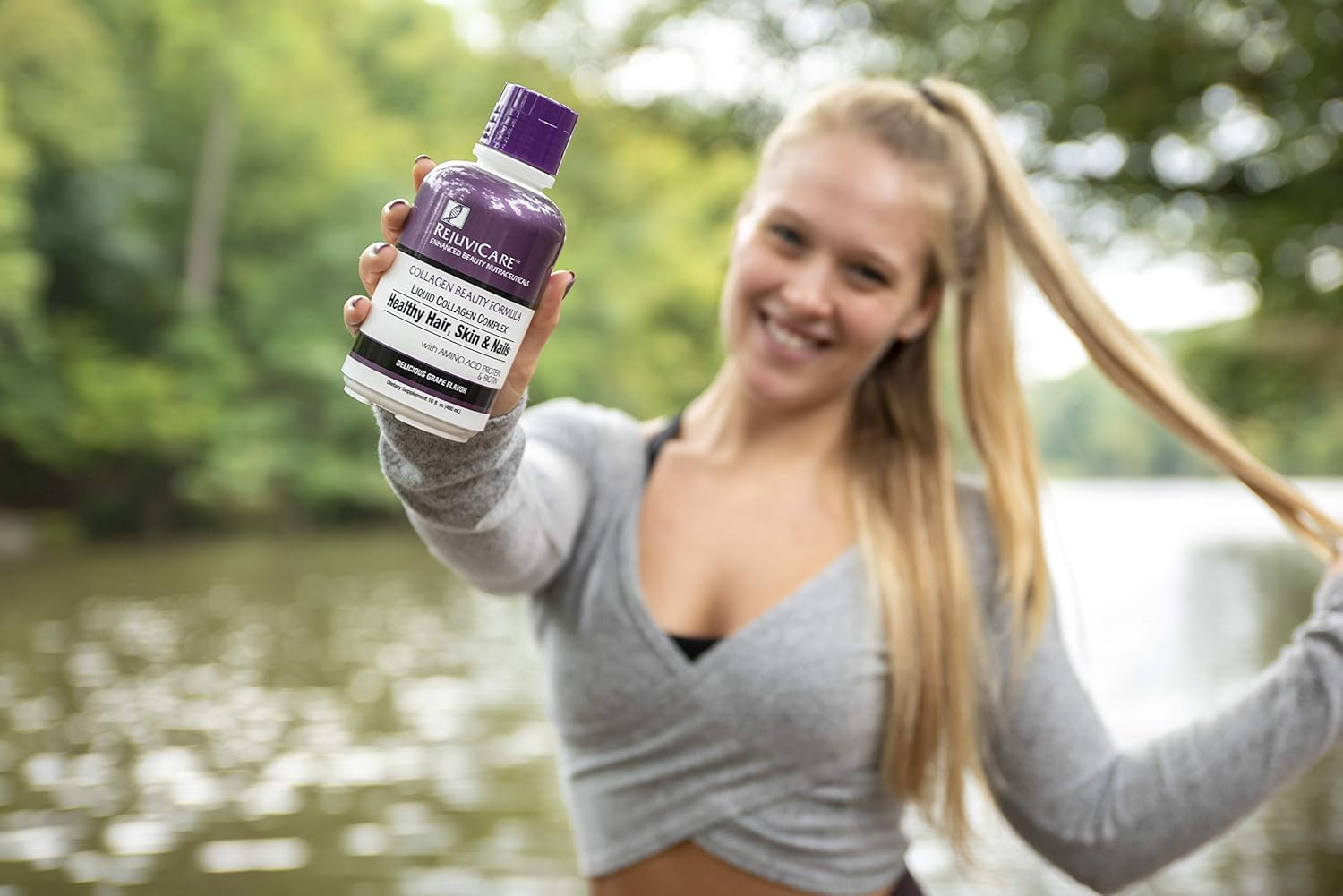 Rejuvicare Liquid Collagen Beauty Formula with Amino Acids, Protein and Biotin,