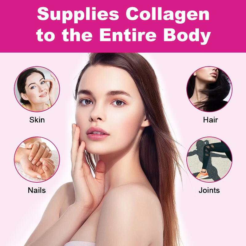 Premium Collagen Peptide Gummies Hydrolyzed for Anti-Aging (Type I, II, III)