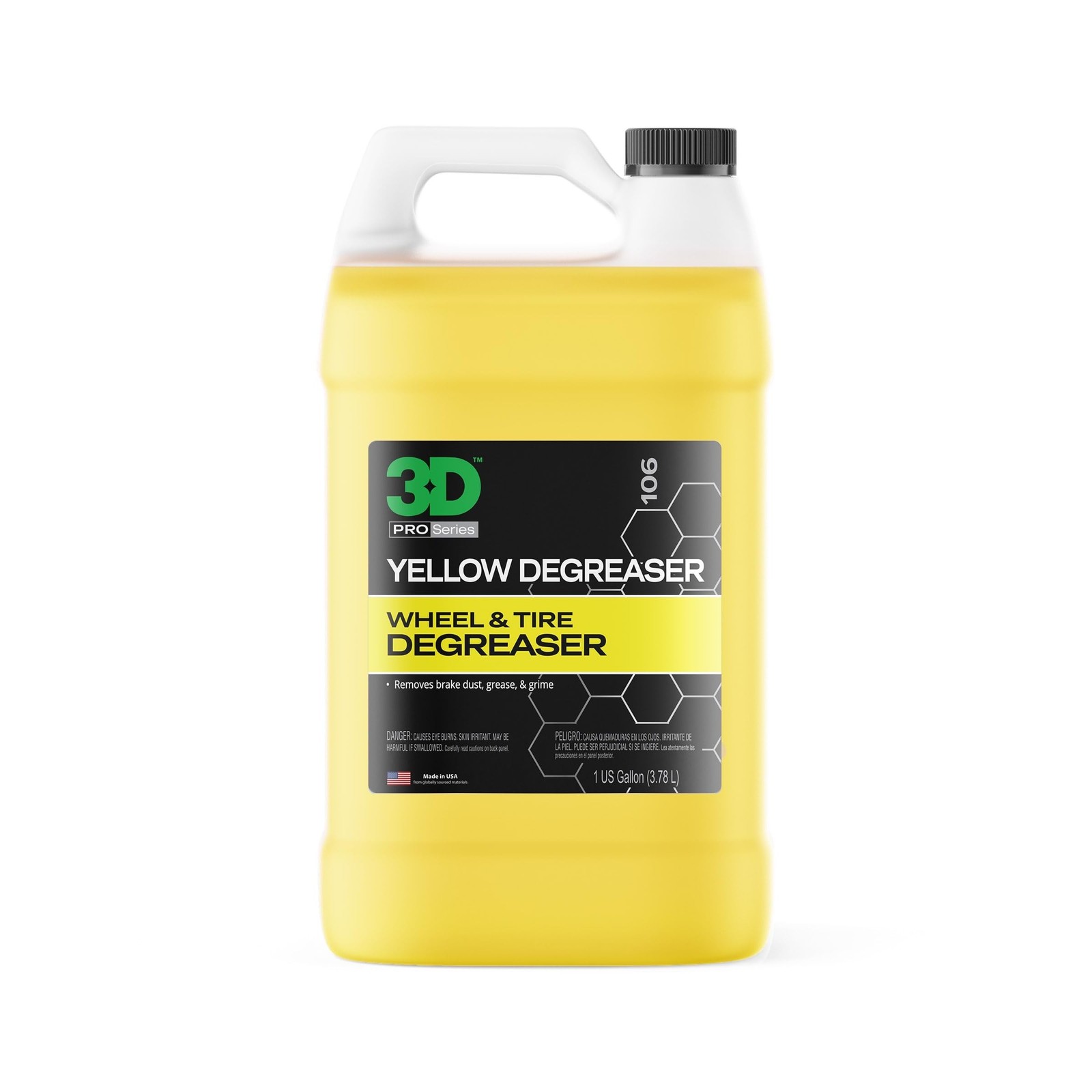 3D Yellow Degreaser – Non-Acid Wheel & Tire Cleaner Spray for B… FAST US