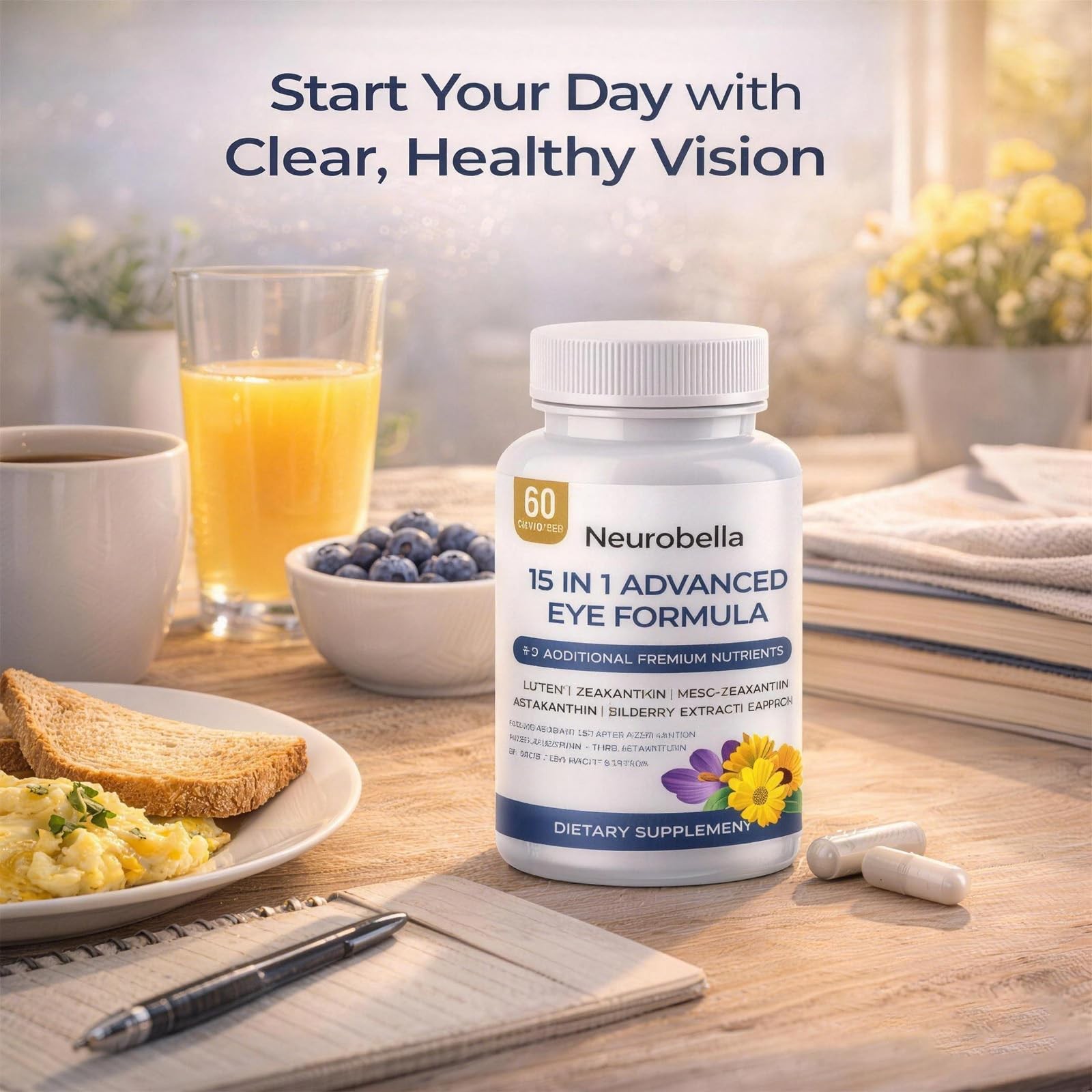 Neurobella 15-In-1 Advanced Eye Formula Eye Support Formula For Daily Comfort