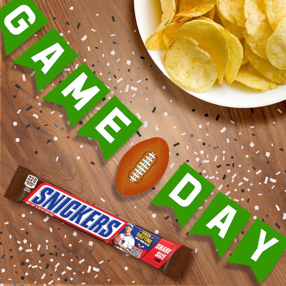 SNICKERS Candy Milk Chocolate Bars, Share Size 3.29 Ounce (Pack of 24), brown