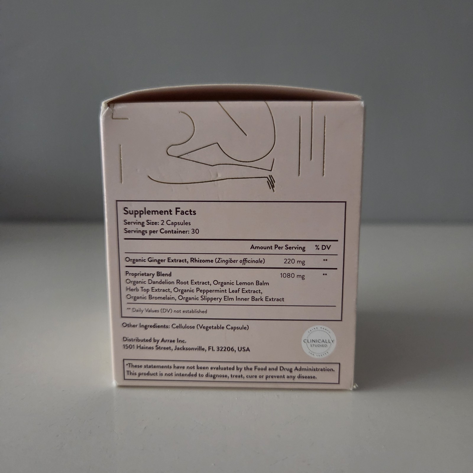 Arrae Bloat Fast-Acting Bloating Relief Digestive Enzymes Natural 60 Ct 09/2024