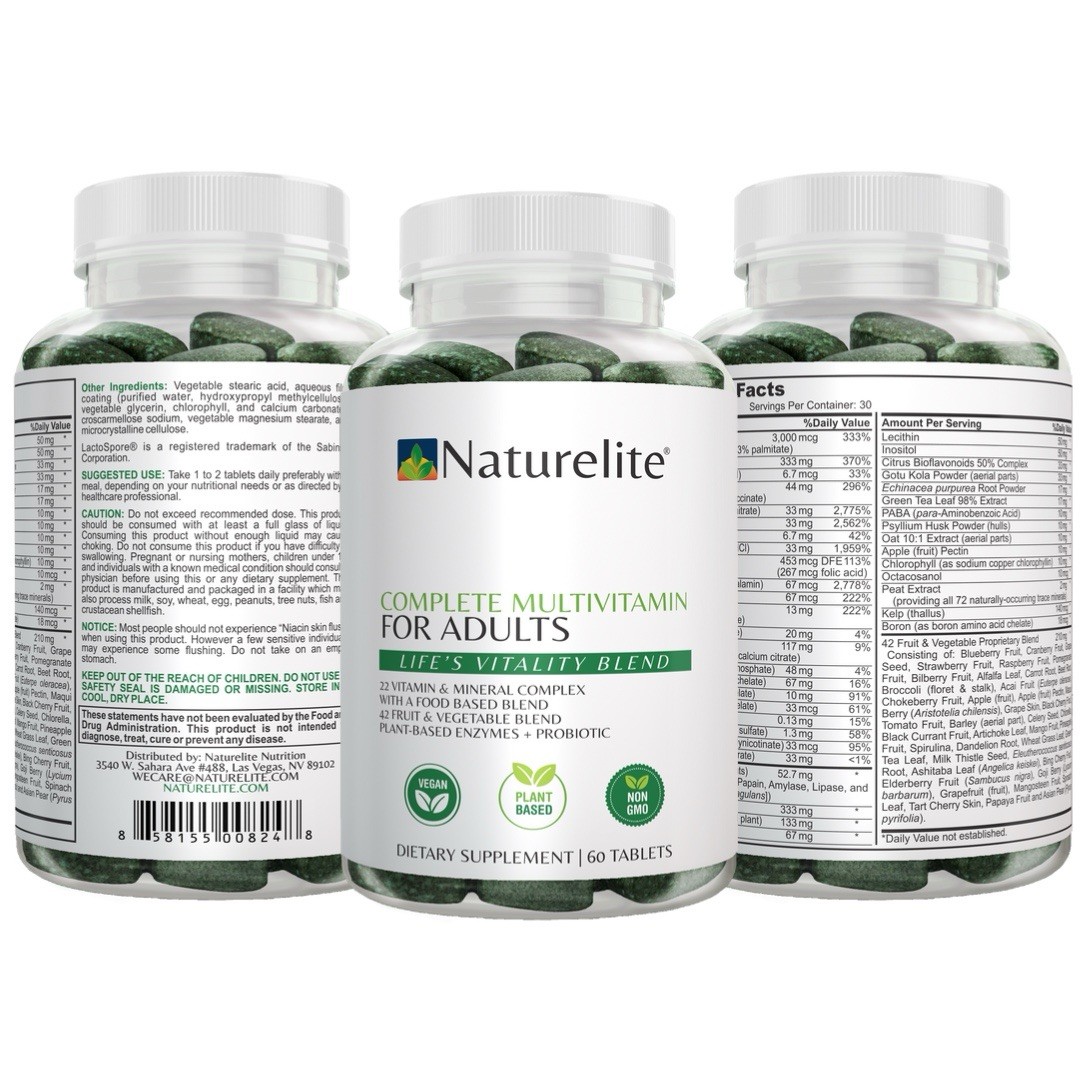 Ultimate Multivitamin Multimineral Superfood 42 Fruit and Vegetables For Adults