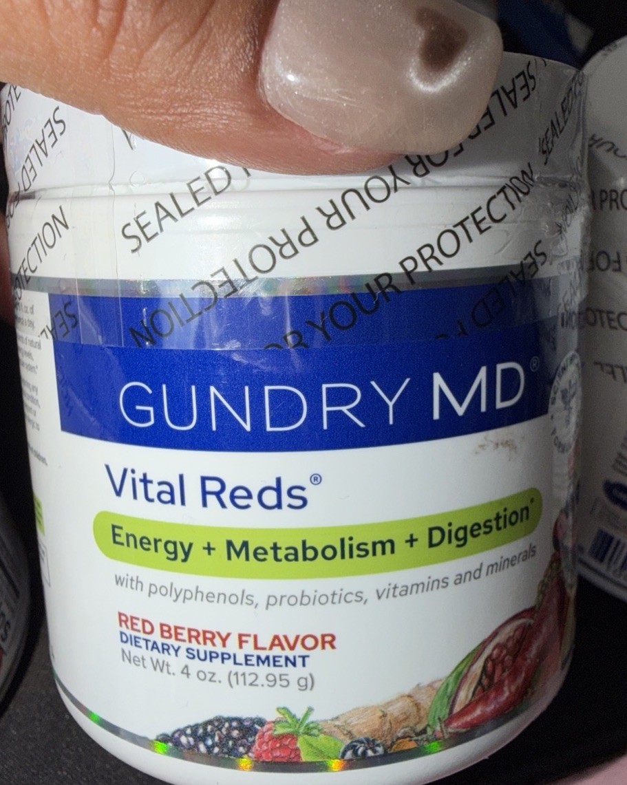 Vital Reds by Gundry MD – Polyphenol Blend – Supports Energy, Digestion – 1 Jar