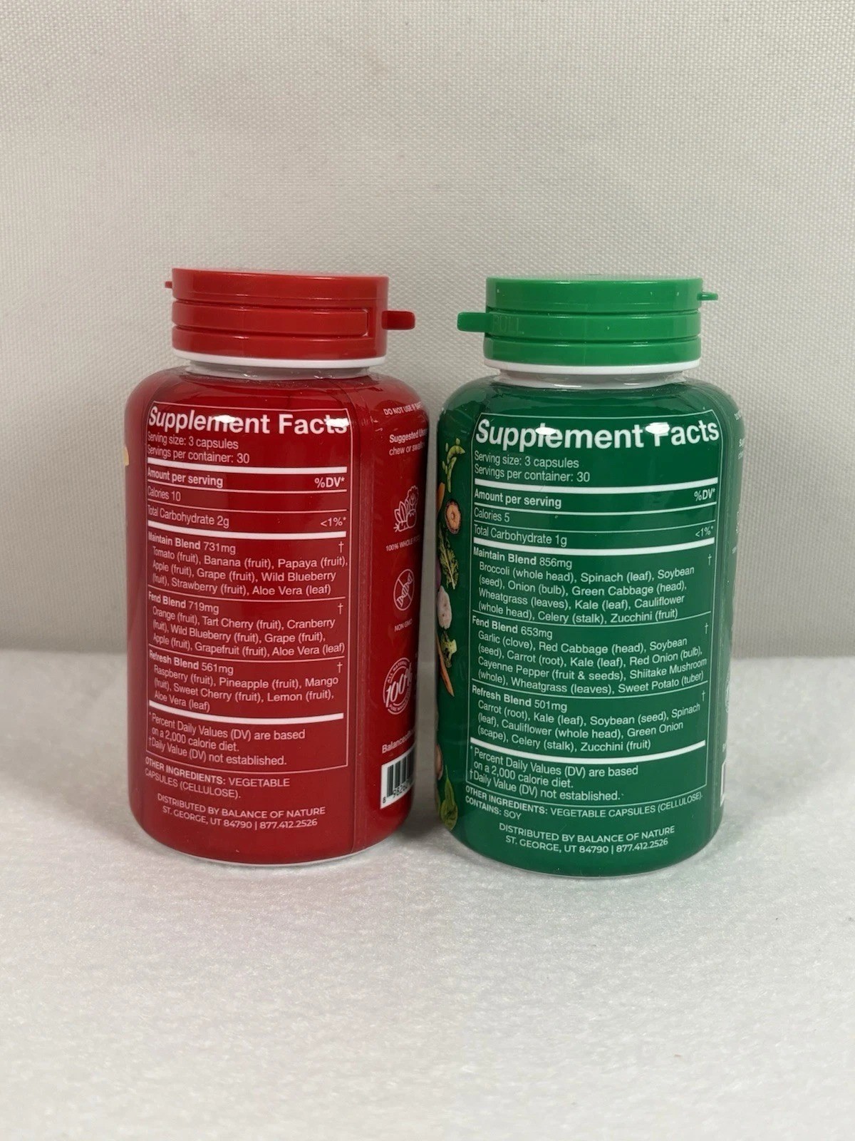 Natures Fruits & Veggies BALANCE Na Dietary Supplement (2 Pack 90 Capsules each)