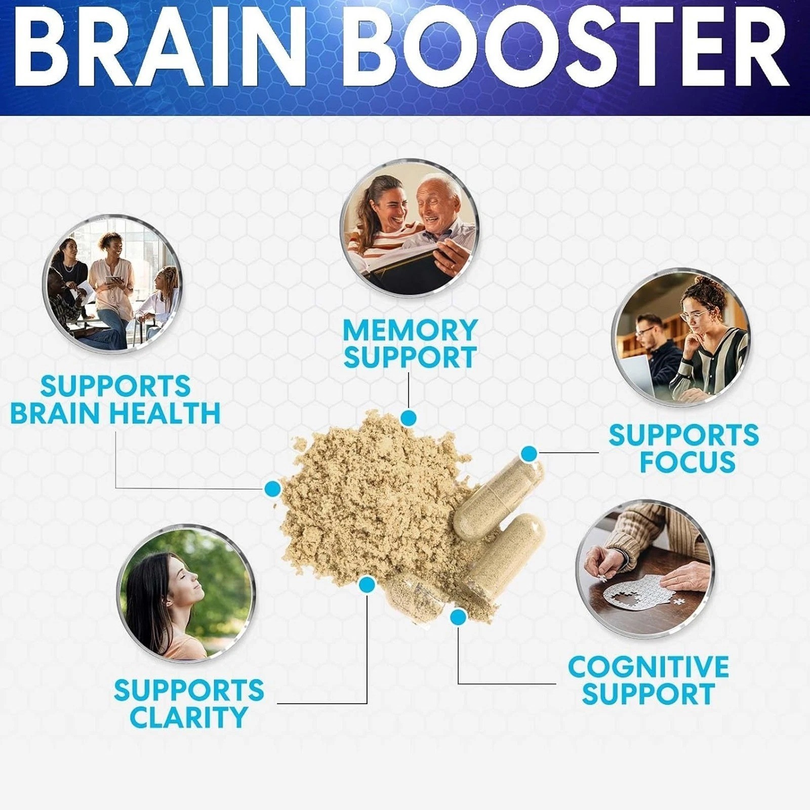 (5 Pack) Neuro Surge Brain Supplement Nootropic Formula Support Cognitive Health