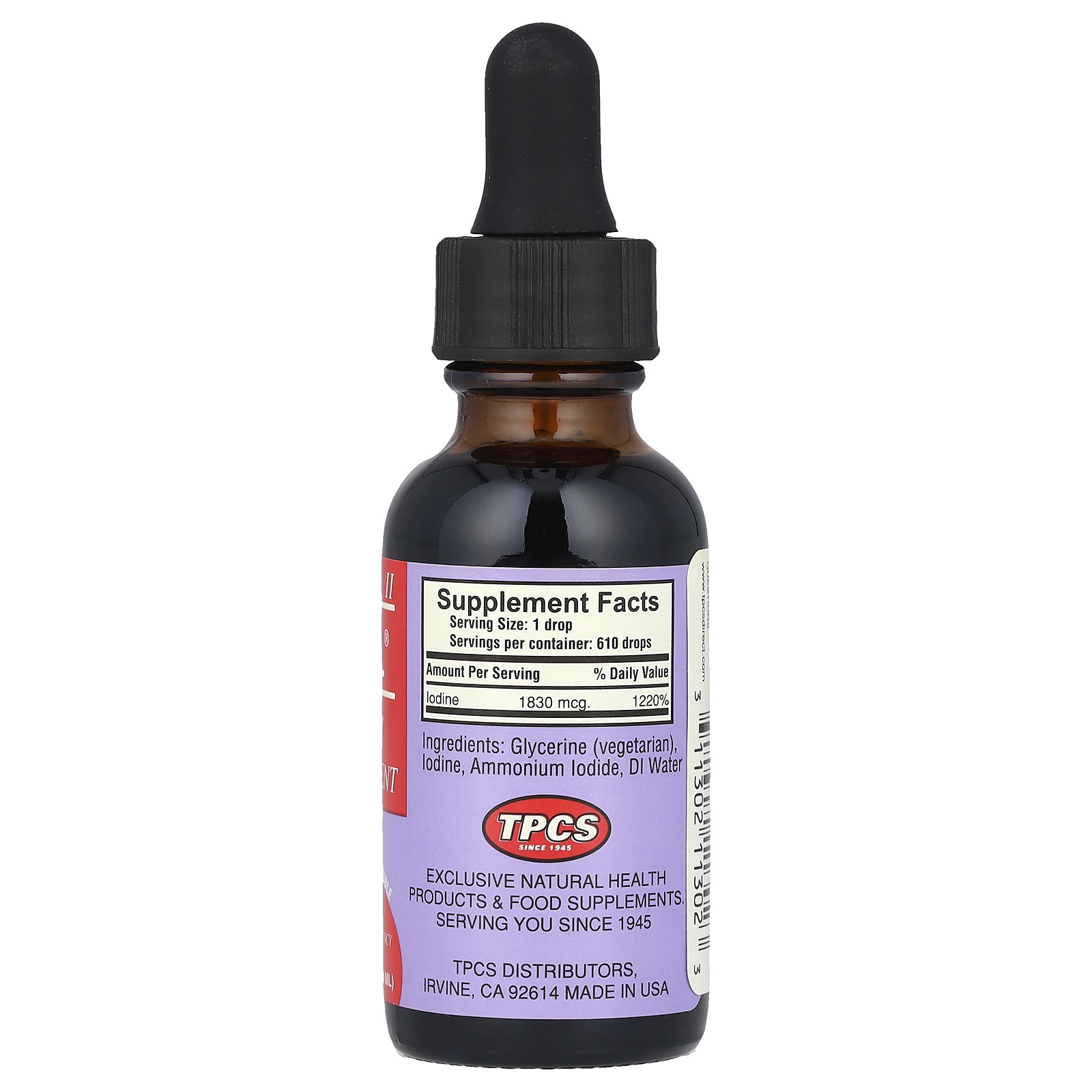 TPCS Iosol Formula II 1 fl oz 30 ml Non-Toxic