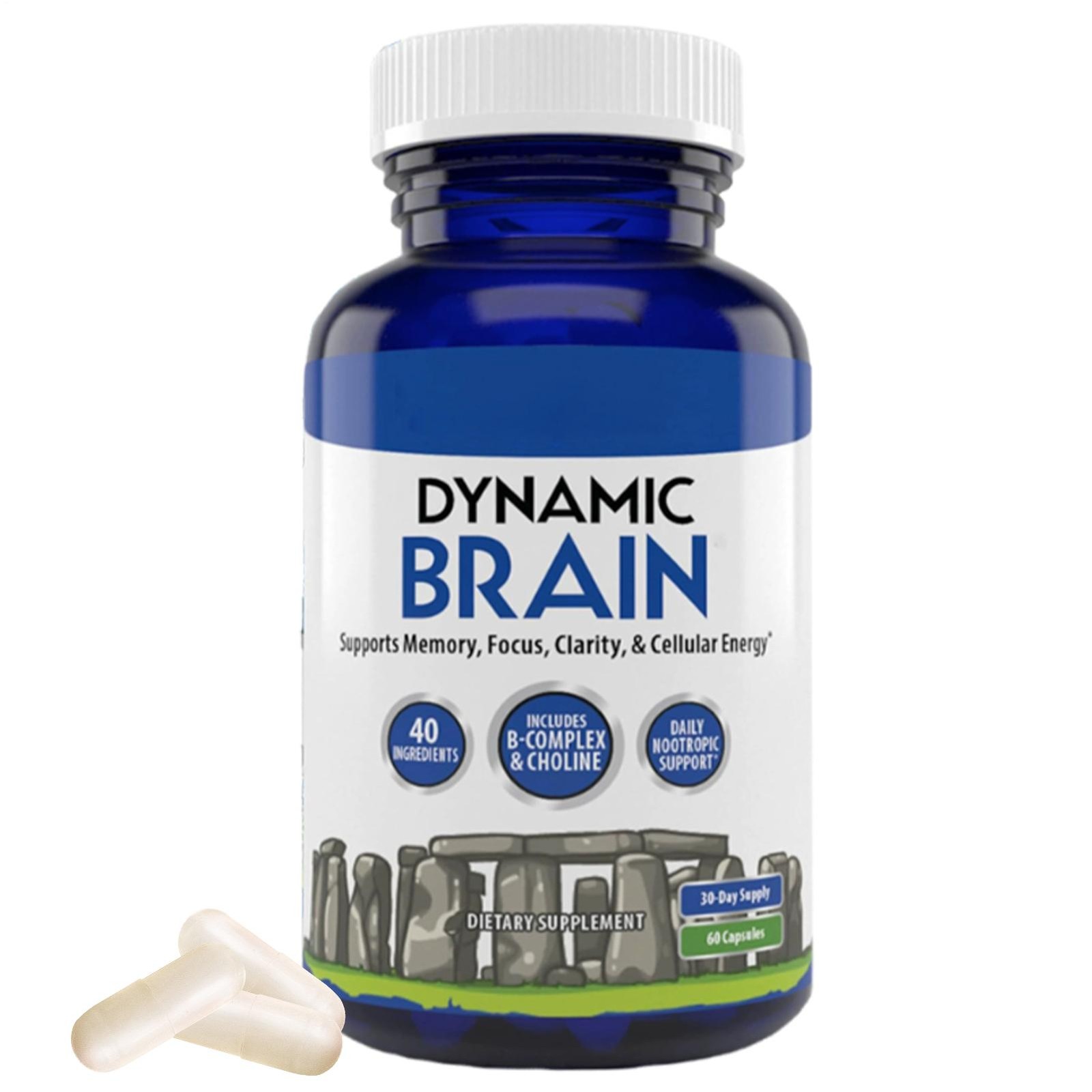 Brain Dynamic Supplement – Focus , Memory & Clarity Support , 60 Capsules * 1 –