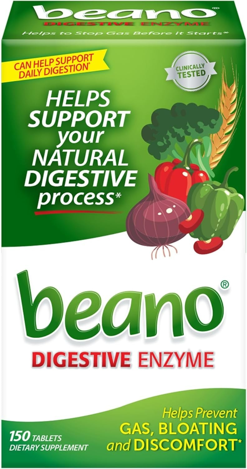 150 Tablets of Preventive Gas Relief for Adults – Unflavored Digestive Support