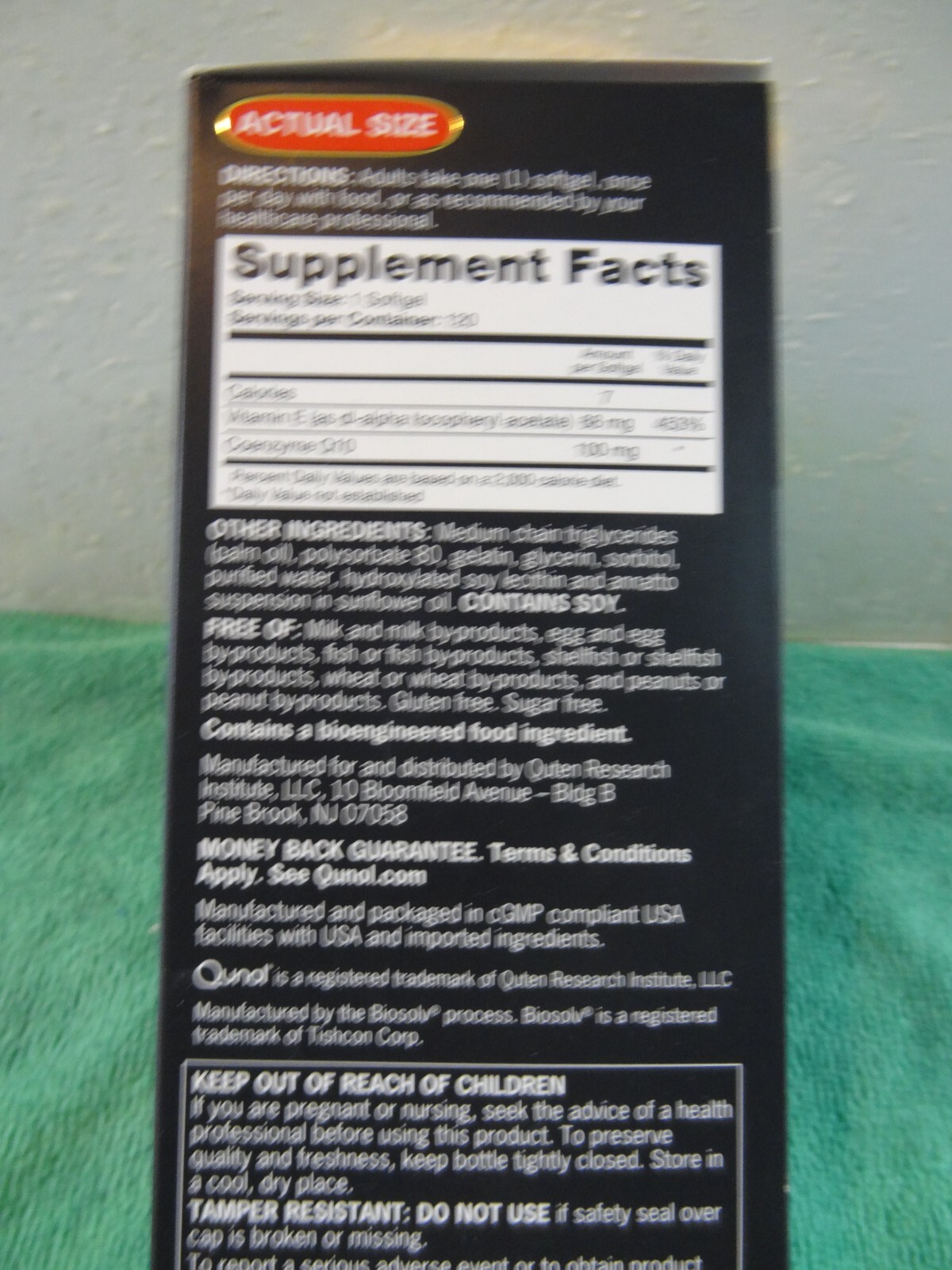 Qunol Ultra CoQ10 100mg Clinical Strength- 4 Month Supply- 120 Softgels 1/28+