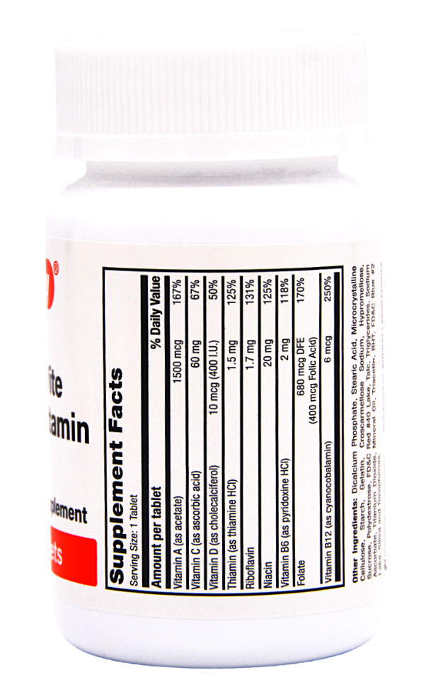 Rugby Daily-Vite Multivitamin – 100 Tablets | Gluten Free 8-2025 (5 Pack)