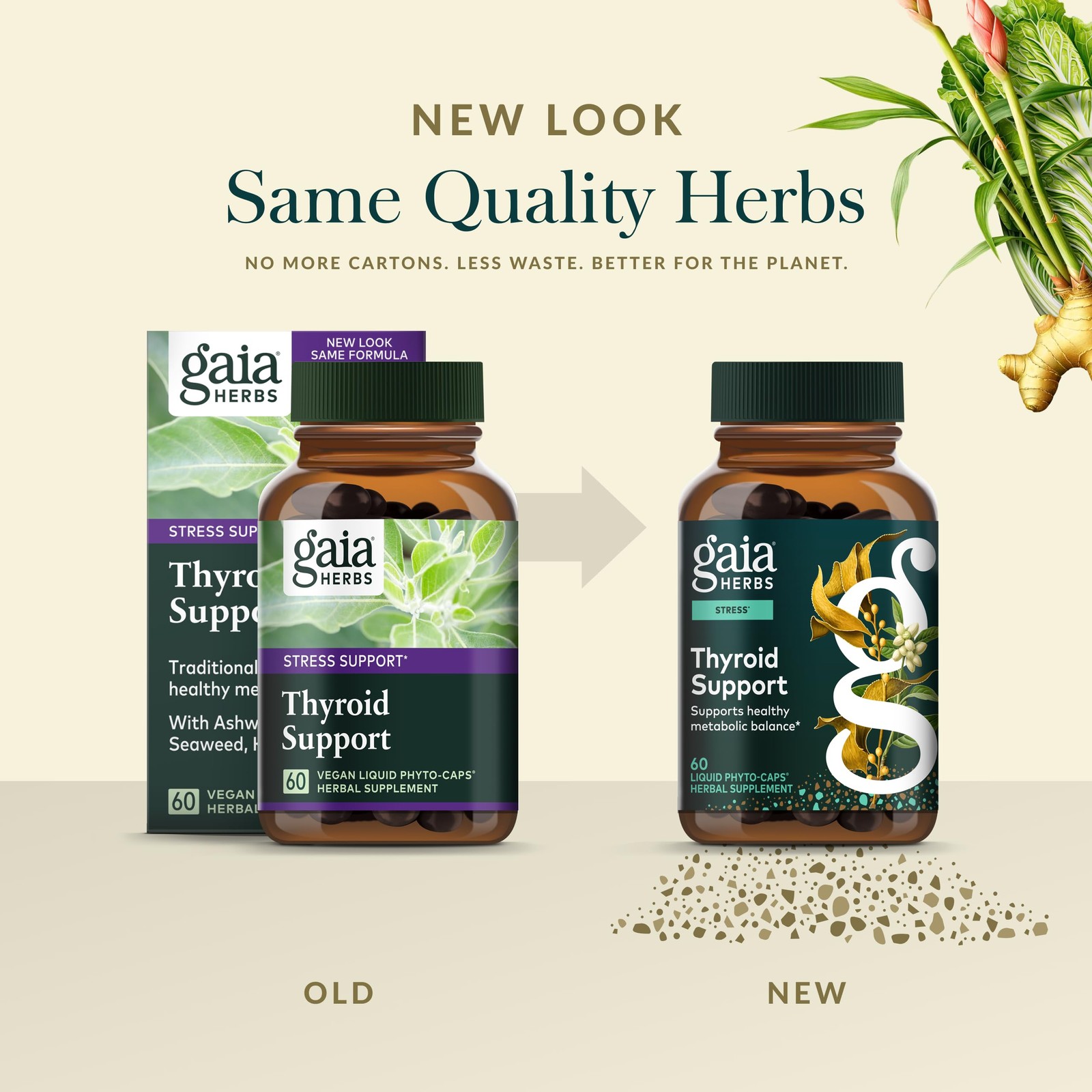 Gaia Herbs Thyroid Support – Made with Ashwagandha, Kelp, Brown Seaweed & Sch…