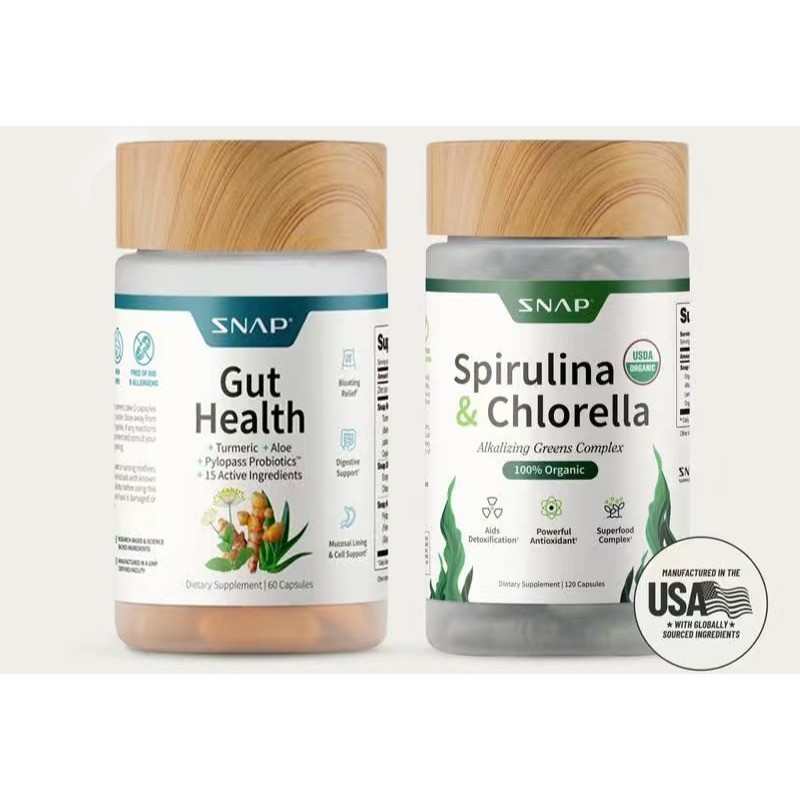 Gut Health & Spirulina Chlorella Bundle –Digestive, Detox & Antioxidant Support*