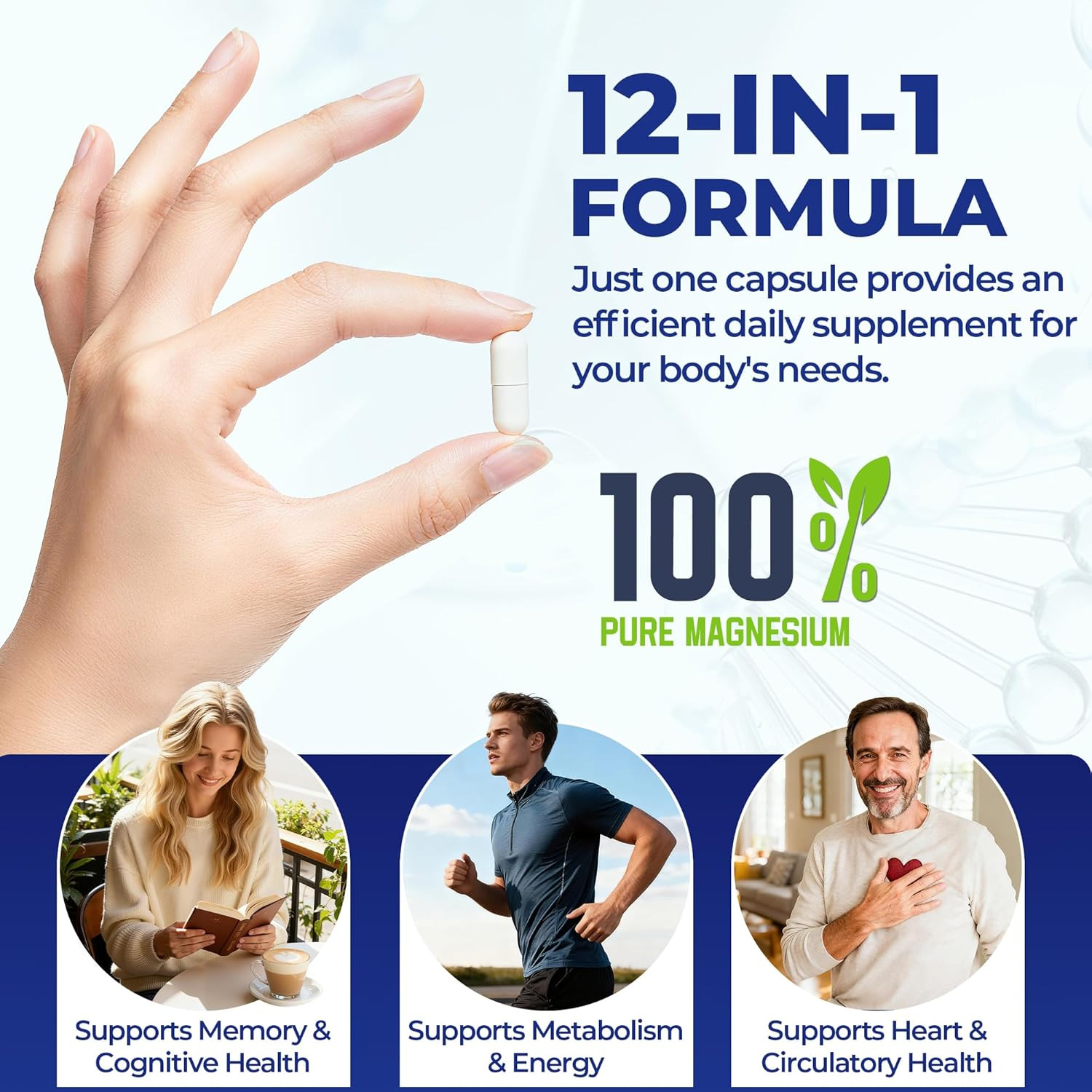 Puravita Magnesium Complex 700Mg 12 in 1 Magnesium Supplement with Glycinate Ci