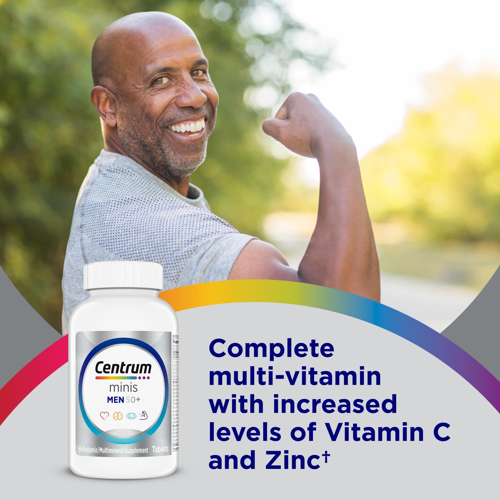 Centrum Minis Silver Multivitamin for Men 50 Plus, 280 Count (Pack of 1)