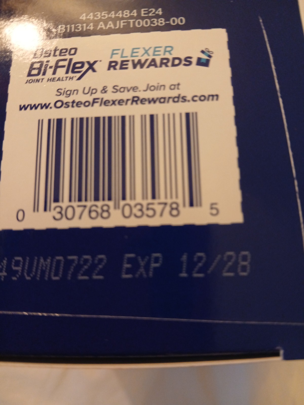 Osteo Bi-Flex Triple Strength Glucosamine Chondroitin – 120 Tablets *EXP 12/28