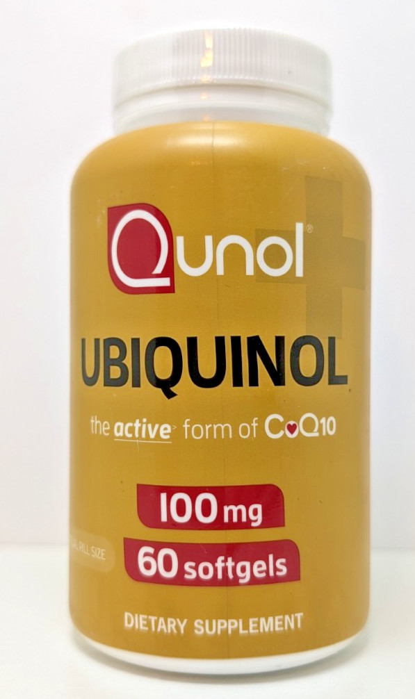 Qunol Ubiquinol Active Form of CoQ10 100mg 60 Softgels Expires 07/26 New Sealed