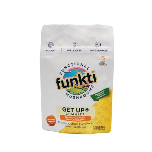 funkti Focus Mushroom Gummies, Mushroom Gummies for Adults, 1 Per Day – Max with