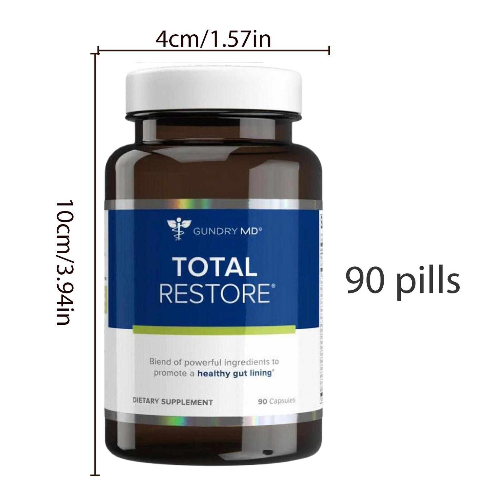 Gundry MD Total Restore Gut Health Supplement 90 Capsules Digestive Aid